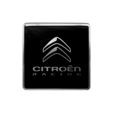 Citroen Racing 3D Logo Aufkleber, Schwarz, 52 mm, MPN: 21012