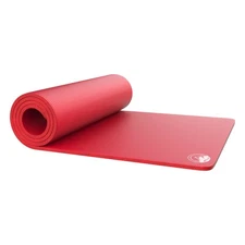 Foam Sleep Pad 1/2 Inch Thick Red Camping Mat for Cots Tents