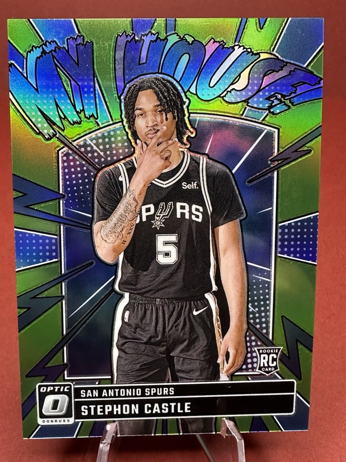 2024-25 Panini Donruss Optic Stephon Castle #16 My House Green /199