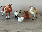 Fisher-Price Little People Farm Animals Lot Of Vintage Made In Hong Kong Kong