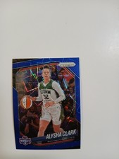 2025 Panini Prizm WNBA Alysha Clark Blue Velocity Prizm #129 - Mystics