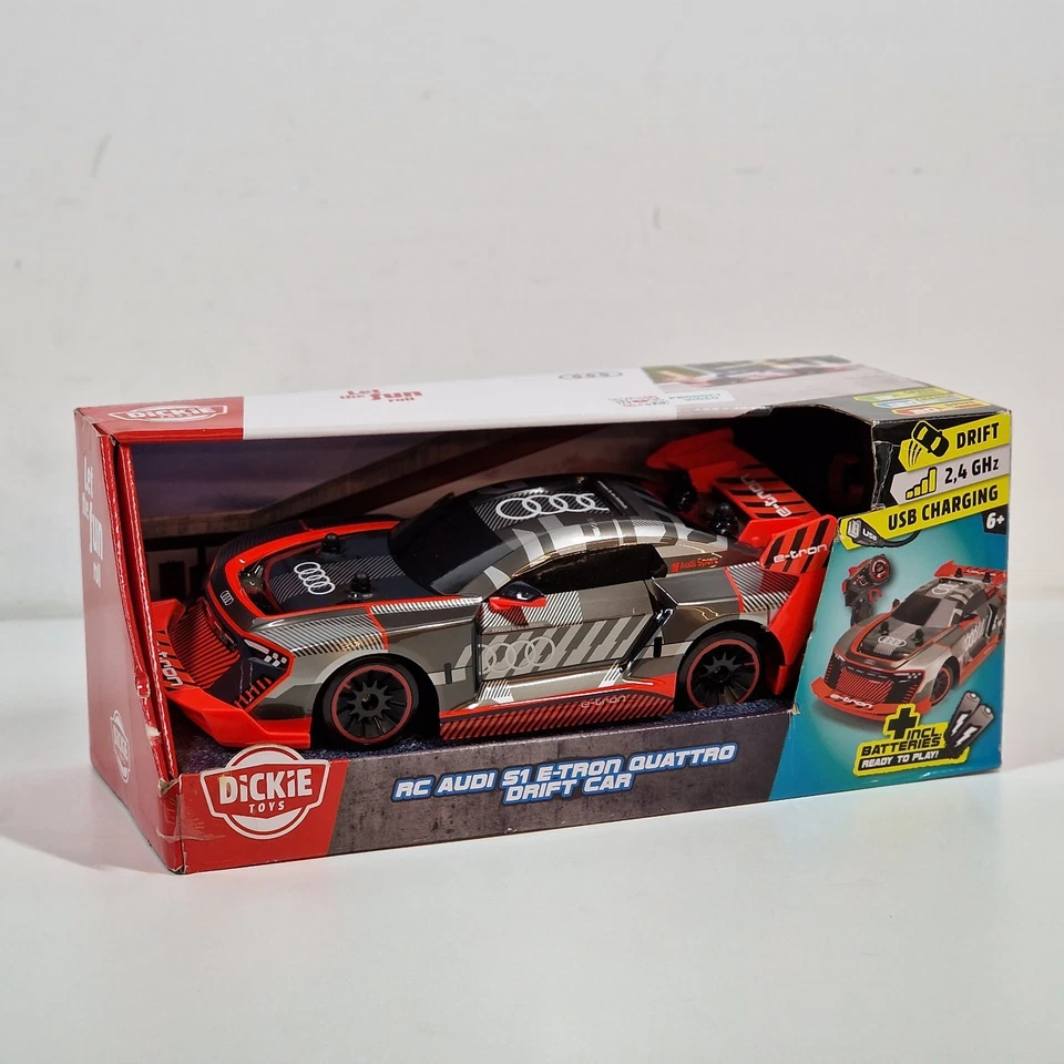 Dickie Toys Rc Audi S1 E-Tron Quattro 1:16 Rc Drift Car 2.4Ghz RTR-Set Rc Auto - Bild 1 von 4