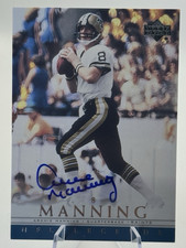 2000 Upper Deck NFL Legends Archie Manning On Card Autograph New Orleans  Saints