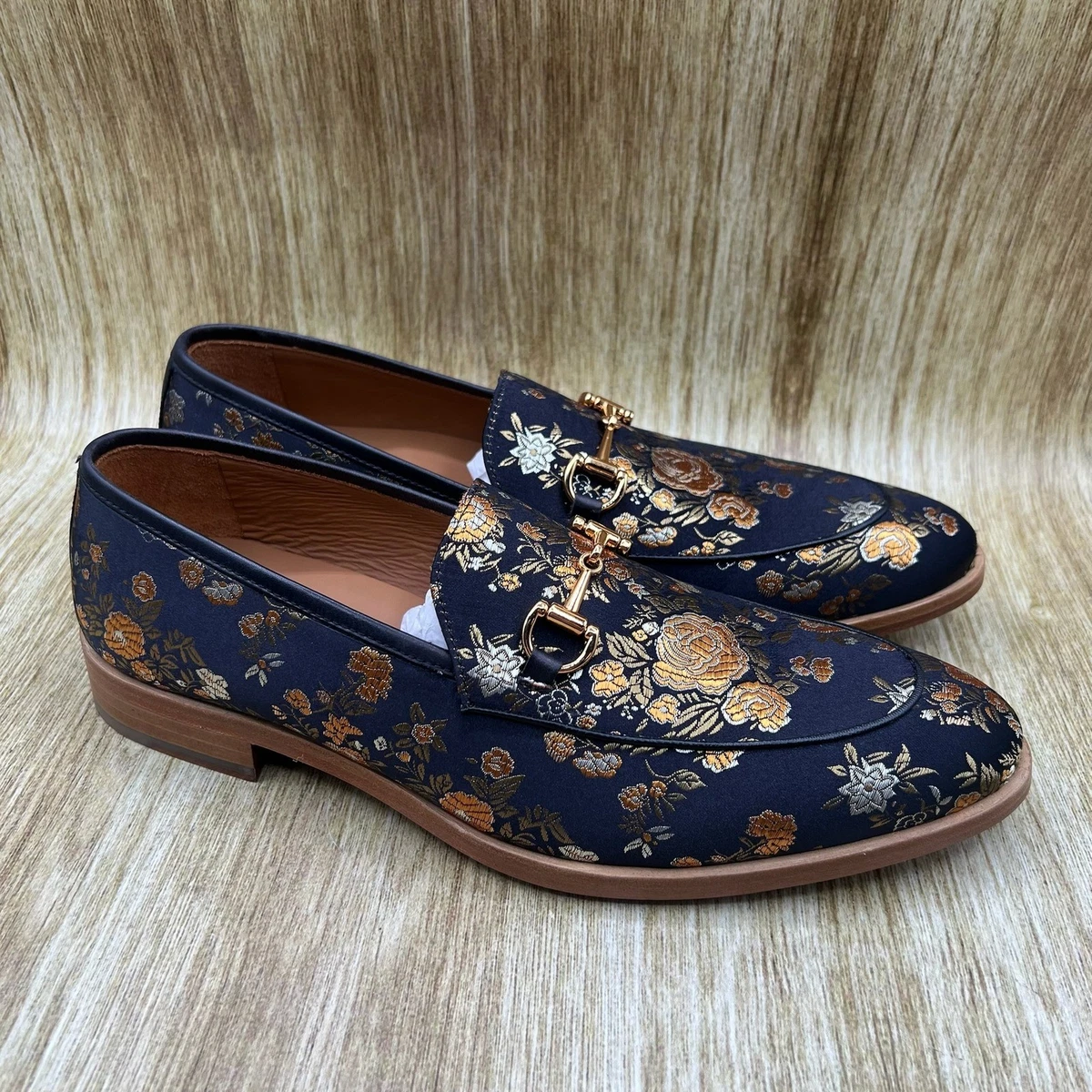 Loafer Blue Floral Casual Shoes for Men for sale | eBay