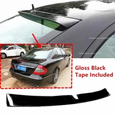 Fits 2003-2009 Mercedes E Class W211 Glossy Black Rear Window Roof Spoiler Wing