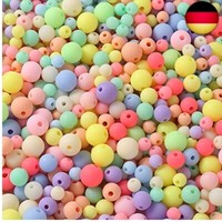 Perlen Zum AuffäDeln Ca.1100Pcs Matte Bastelnperlen Bunt Acryl Perlen Kunstperle