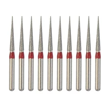 Dental Burs Diamond FG High Speed Dia Bur Taper Conical End Fine Grit Red TC-11F