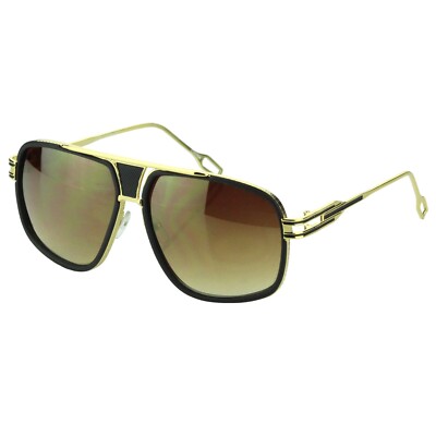 Square Men Sunglasses Designer Retro Metal Driving Pilot  display picture 1