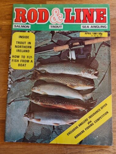 MAGAZINE - Rod & Line Salmon Trout Sea Angling April 1981 Fishing Magazine - Afbeelding 1 van 1