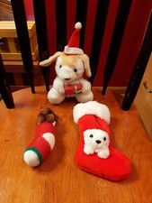 Christmas Xmas Plush Lot Of 3