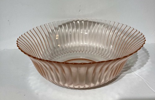 Pink Depression Glass Petalware Lg. Berry Bowl Macbeth-Evans 1934-39 | eBay