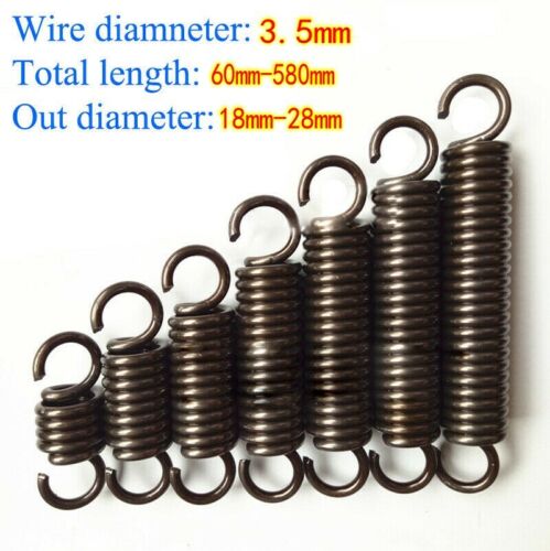 Wire Dia 3.5mm Extension Springs with hook Expanding Tension Spring L 60~580mm - Picture 1 of 5