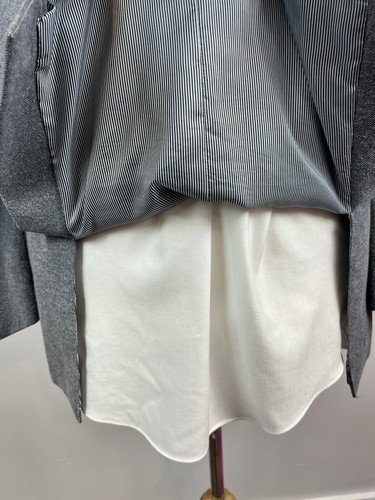 Tasso Elba Men’s Gray Nailhead Cotton Stitch Lapel Sport Coat Blazer Sz Large L - Picture 9 of 12