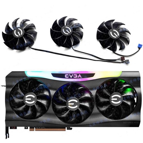 85mm EVGA RTX 3070 3080 Ti 3090 FTW3 ULTRA Graphics Card Fan Replacement TD21 - Picture 8 of 8