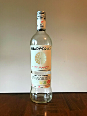 Shady Fruit Ruby Red Grapefruit Vodka - Empty Bottle - EXCELLENT Condition