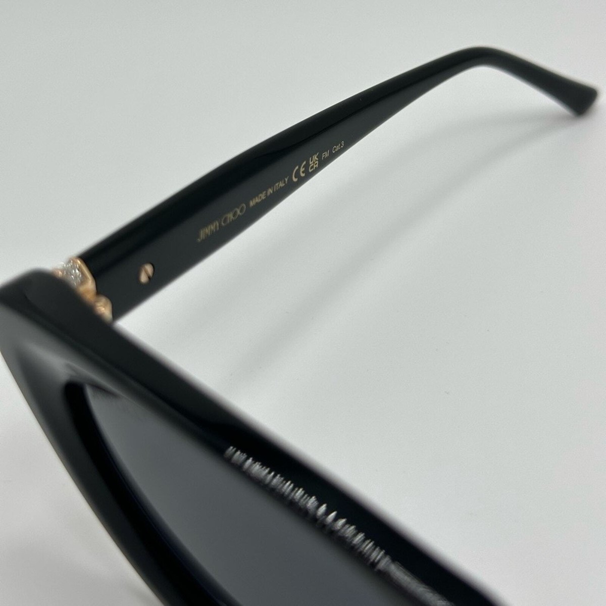 NEW JIMMY CHOO ADDY/S 0807 IR Black/Grey Authentic Women NEW JIMMY CHOO ADDY/S 0807 IR Black/Grey Authentic Women
