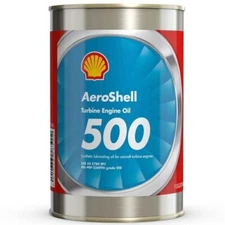 AEROSHELL TURBINE ENGINE OIL 500 DENTED D.O.M 5/2024