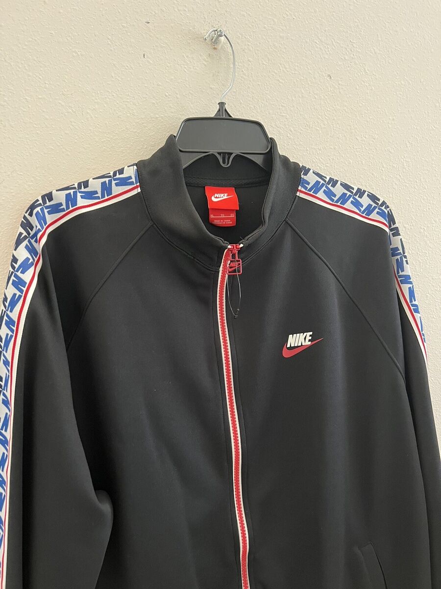 Nike AJ2681-010 Men Sz XL Sportswear Taped Poly Track Jacket Nike AJ2681-010 Men Sz XL Sportswear Taped Poly Track Jacket
