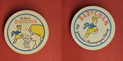 Babycham the genuine Champagne Perry Brauerei Bierdeckel Bier