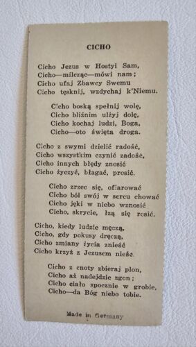 ANTIQUE HOLY HILL HOLY CARD Hubertus Wisconsin CATHOLIC SHRINE Polish Language - Picture 4 of 4