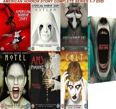 AMERICAN HORROR STORY COMPLETE SERIES 1-7 DVD Seasons 1 2 3 4 5 6