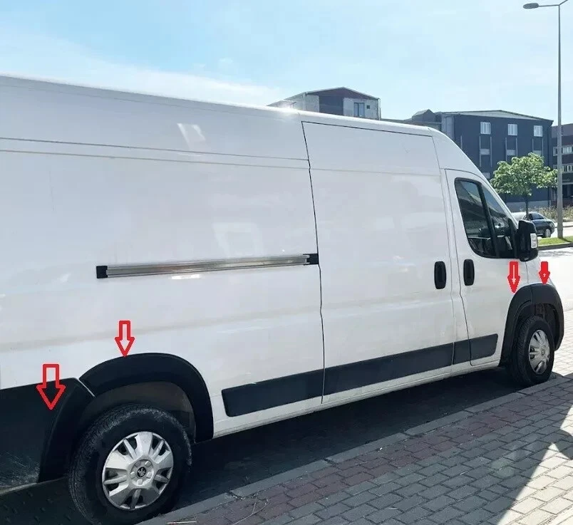 ABS ARCH TRIM KITS FOR FIAT DUCATO PEUGEOT BOXER CITROEN RELAY 2014 ONWARDS - Image 3 of 4