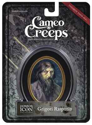 GRIGORI RASPUTIN CAMEO CREEPS Horror Icon Collectible Tiny Monster Painting