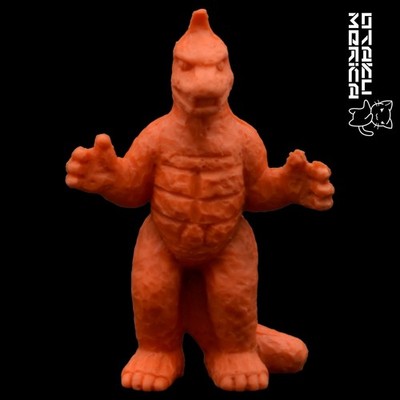 Plex Marukoshi Earthron (Orange) - VIntage Ultraman Kaiju Keshigomu 2in
