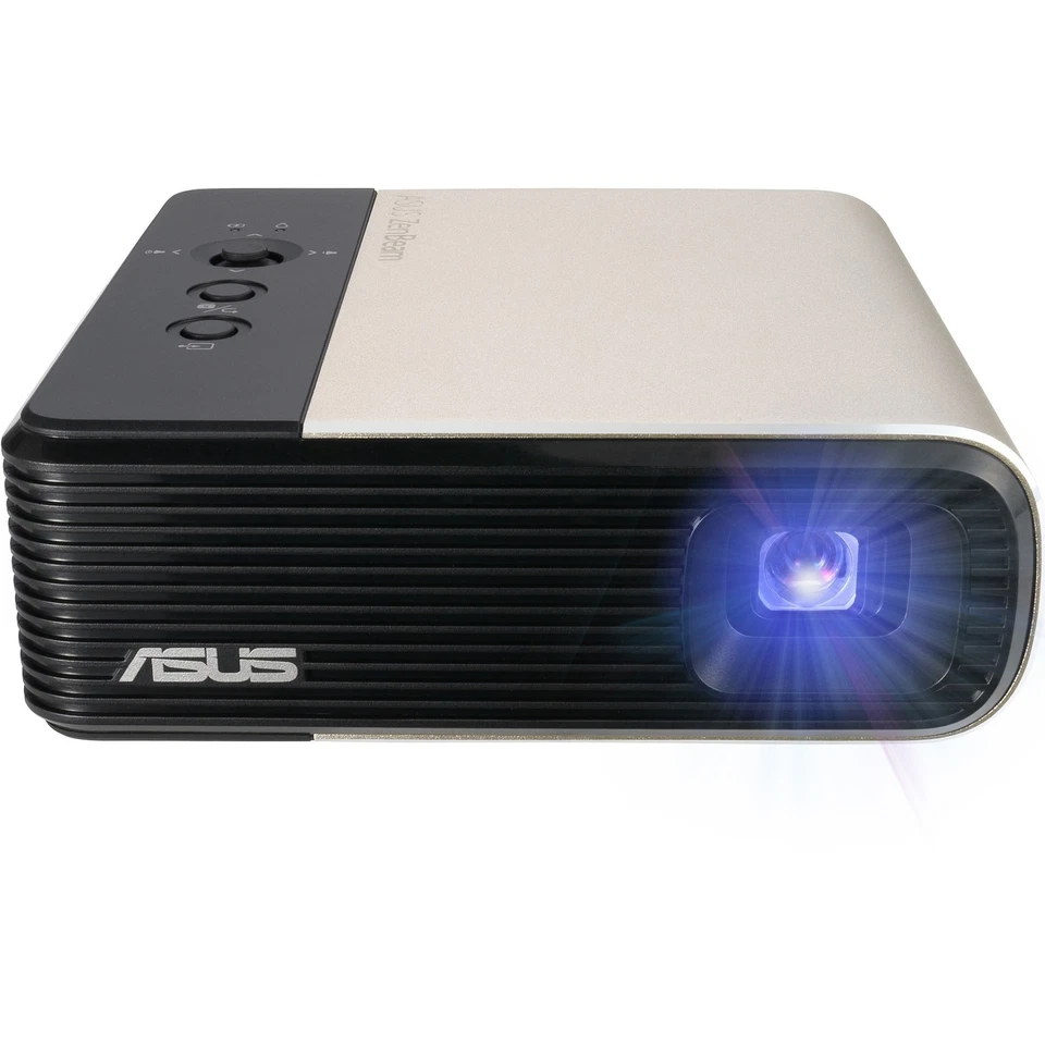 Asus ZenBeam E2 DLP Projector - 16:9 - Ceiling Mountable - Black, Gold - Image 3 of 4