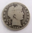 1897 O Barber Silver Half Dollar