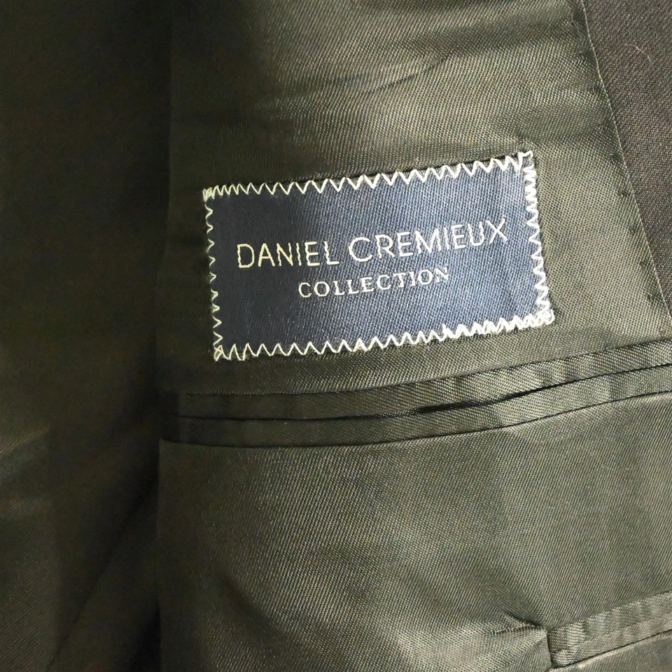 Daniel Cremieux 42R 36x30 Black Loro Piana Wool Mens Jacket Pants Suit - Image 4 of 4