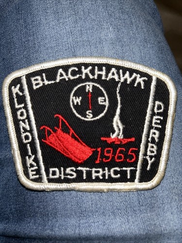 1965 BLACKHAWK District Klondike Derby Boy Scout Patch - Picture 1 of 2