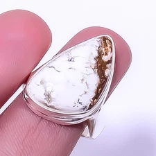 Lemon Chrysocolla Handmade 925 Sterling Silver Jewelry Ring s.9 R515-47