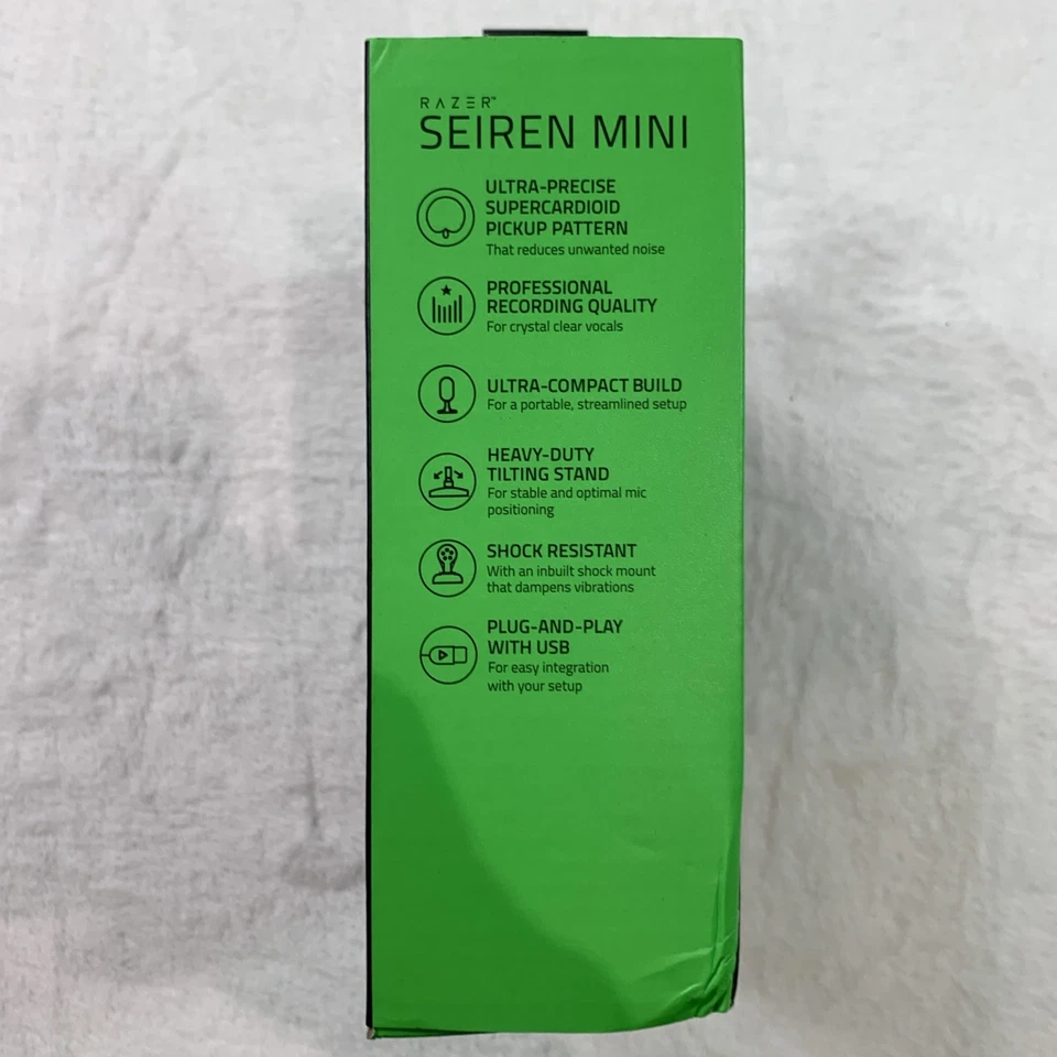 Razer Seiren Mini Ultra Compact Condenser Streaming Microphone Black 1 - Image 4 of 4