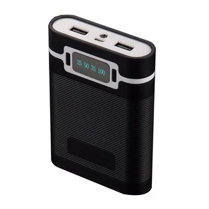 Dual USB Ports 5V/2.5A 2000-12000mAh Power Bank DIY Case For 4*18650 Battery