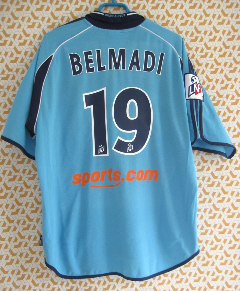 Maillot Olympique Marseille 2000 2001 Belmadi #19 Adidas OM Ericsson - XL - Photo 3/4