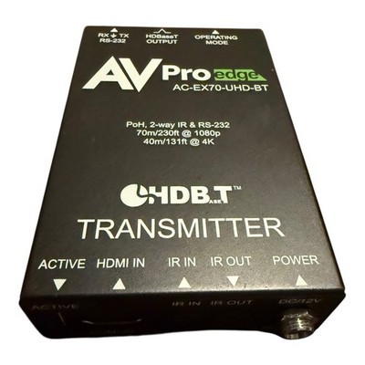 AVPro Edge AC-EX70-UHD-BT HDBaseT HDMI Receiver 4K PoH IR RS-232 Extender.