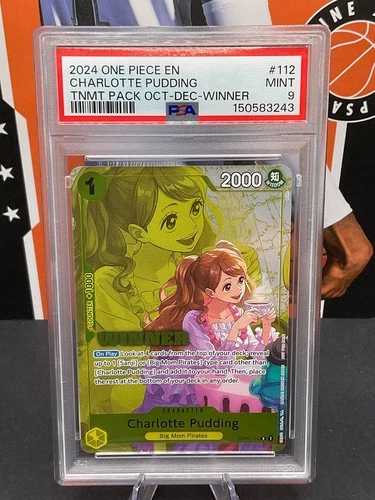 2024 One Piece OP03-112 Charlotte Pudding Tournament Pack Oct-Dec-Winner PSA 10