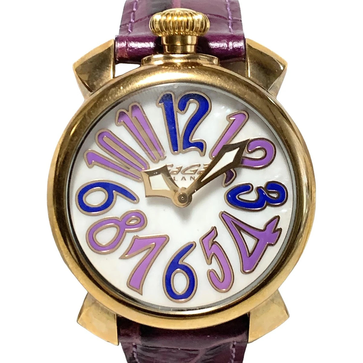 GAGA MILANO Manuale 5021 - Purple Women's Wrist Watch | eBay
