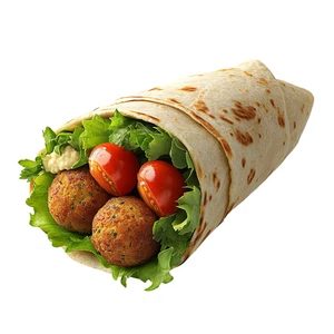 Falafel Wrap Fast Food Restaurant Self Adhesive Vinyl Sticker