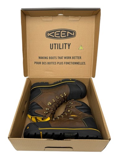 Stivali uomo KEEN Milwaukee WP punta acciaio impermeabili 8EE 1009174D nuovi con scatola - Foto 16 di 19