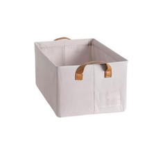 3 PCS 18.5x11x7.9 Inch Open Fabric Storage Bins Decorative Baskets