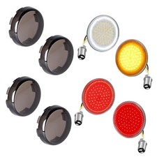 1157 LED Turn Signals 2Inch Bullet Front Smoke Lens  1157 Front Rear SMD 