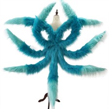 Game Ali Spirit Blossom Nine Tailed Fox Nine Tailed Cosplay Props Gradient Blue