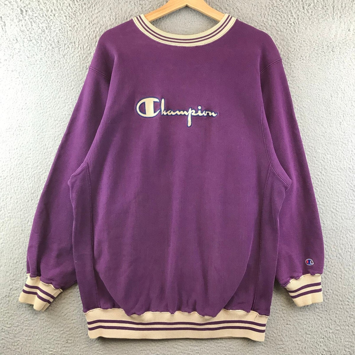 [再投稿]90s Champion Reverse Weave Vintage 90s Champion Reverse Weave Sweatshirt Purple Small
