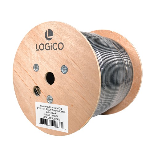 Cat6 Shielded Cable 1000ft STP/FTP Ethernet Direct Burial 23AWG Bare Copper - 第 4/5 張圖片