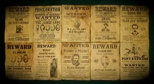 Jesse James Wanted Posters Old West Reward Posters Billy the Kid Pony Express 10