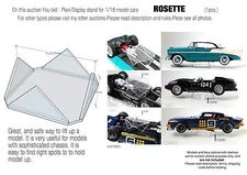 Display Stand /Support for 1:18 model cars  - for AutoArt, Exoto, CMC  *ROSETTE*