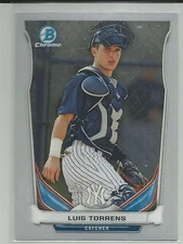 Luis Torrens NY Yankees 2014 Bowman Chrome Draft Top Prospect
