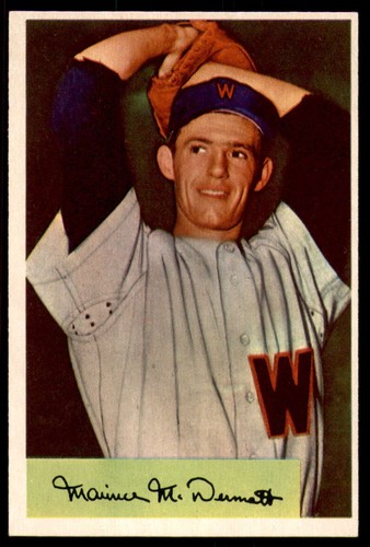 1954 Bowman #56 Mickey McDermott Near Mint Senators ID:228048